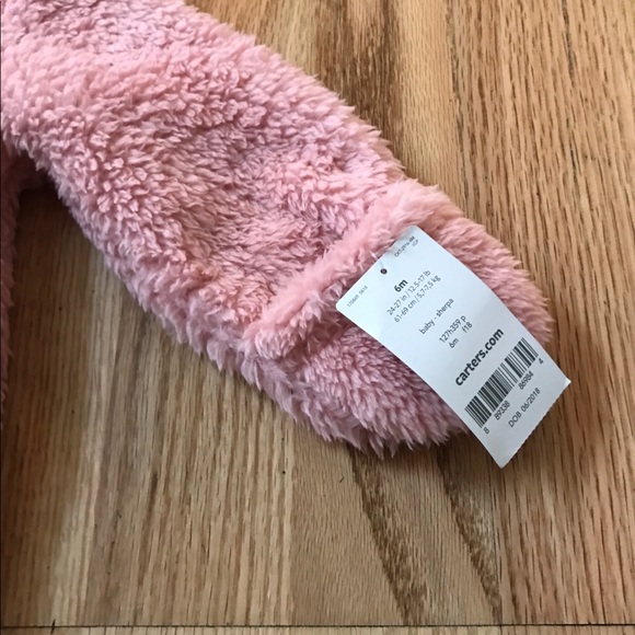 NWT Carter’s Pink Sherpa Suit - Picture 2 of 4